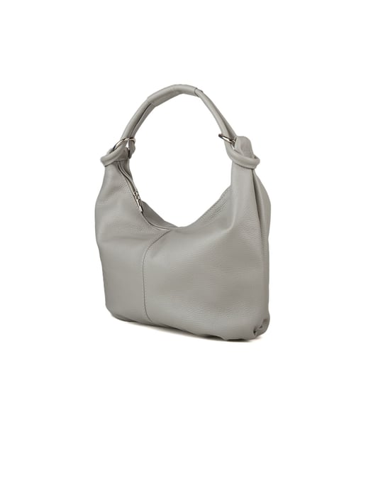 Giulia Monti Schultertasche Hellgrau - Image 2