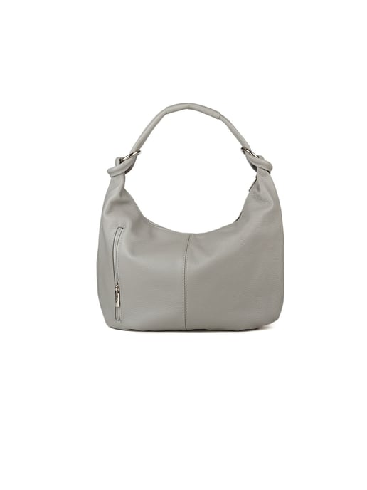 Giulia Monti Schultertasche Hellgrau - Image 3