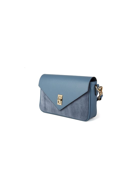Giulia Monti Schultertasche Stahlblau - Image 2