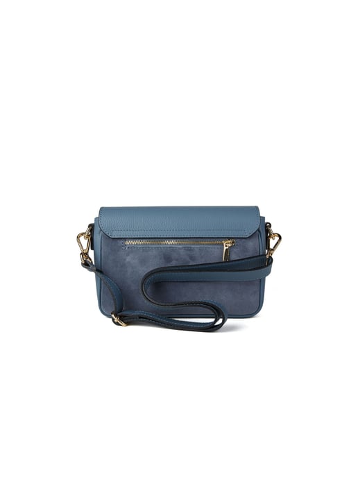 Giulia Monti Schultertasche Stahlblau - Image 3