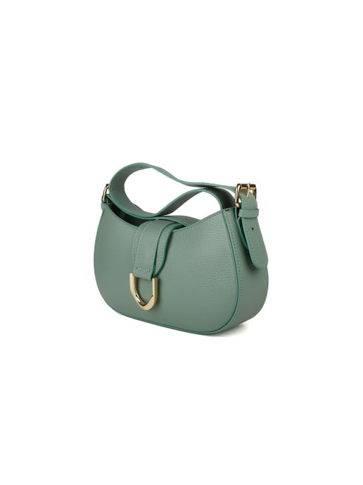 Giulia Monti Schultertasche Hellgrün - Image 2