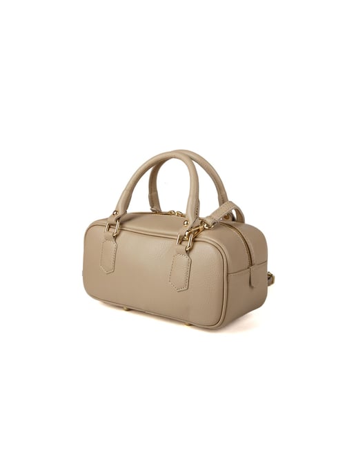 Giulia Monti Schultertasche Grau Beige - Image 2
