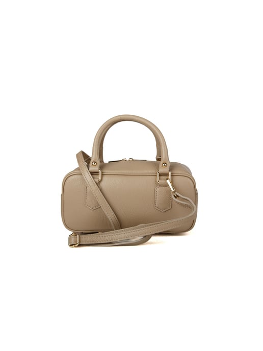 Giulia Monti Schultertasche Grau Beige - Image 3