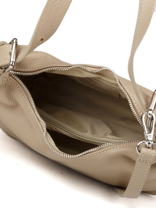 Giulia Monti Umhängetasche Grau Beige - Image 4