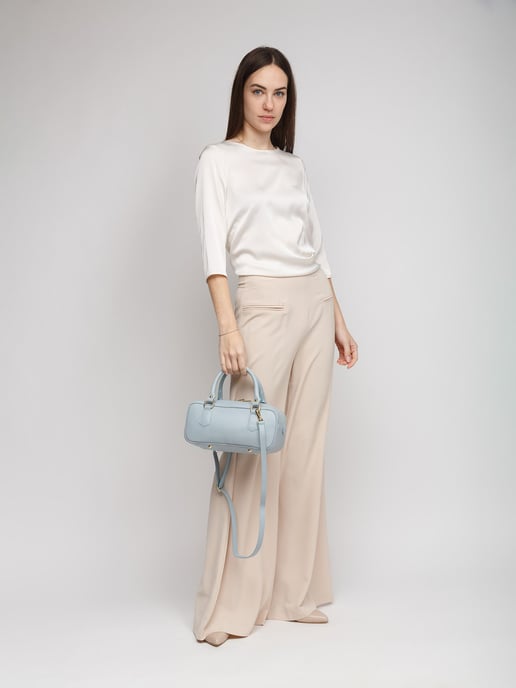 Giulia Monti Schultertasche Himmelblau - Image 5