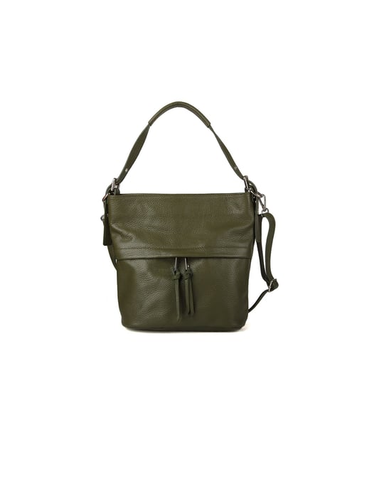 Giulia Monti Schultertasche Militärgrün - Image 1
