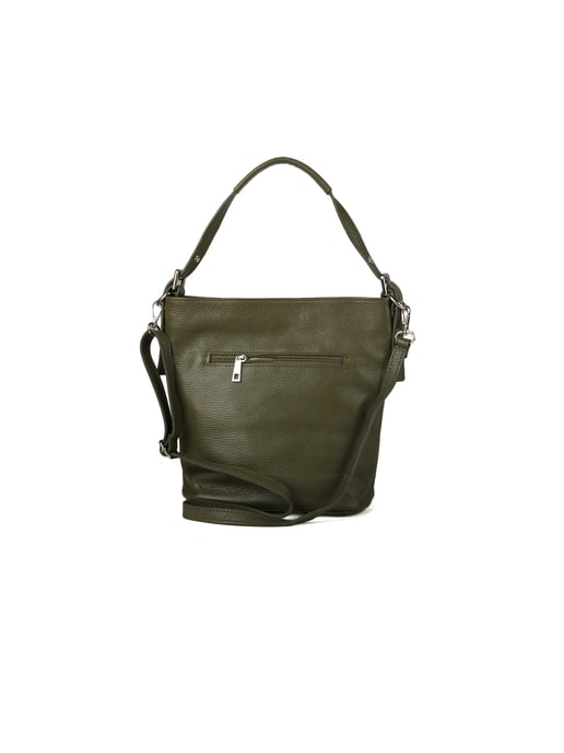Giulia Monti Schultertasche Militärgrün - Image 3