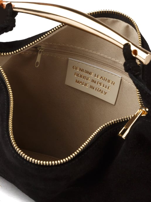 Giulia Monti Schultertasche Schwarz - Image 4