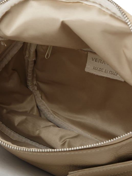 Giulia Monti Schultertasche Grau Beige - Image 4
