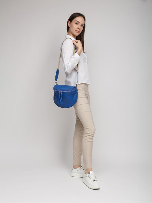 Giulia Monti Schultertasche Klassisches Blau - Image 5
