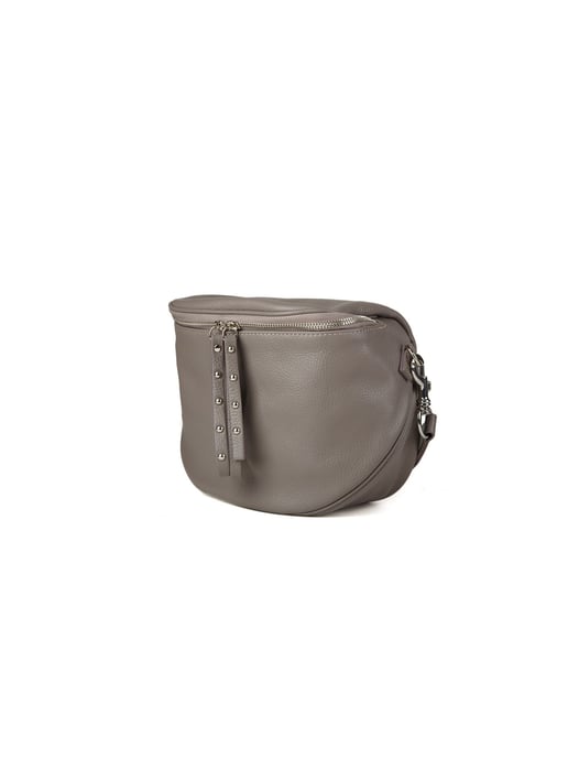 Giulia Monti Schultertasche Grau Braun - Image 2