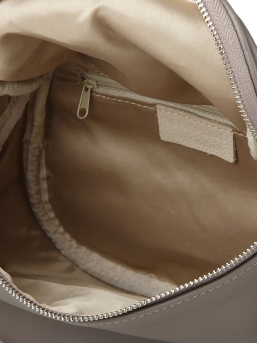 Giulia Monti Schultertasche Grau Braun - Image 4