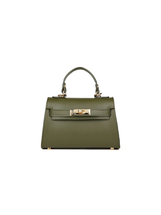 Giulia Monti Schultertasche Militärgrün - Image 1