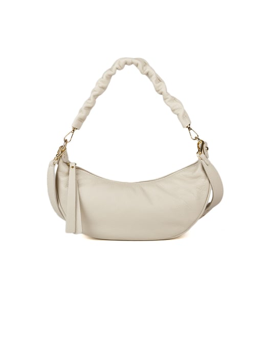 Giulia Monti Schultertasche Hellbeige - Image 1