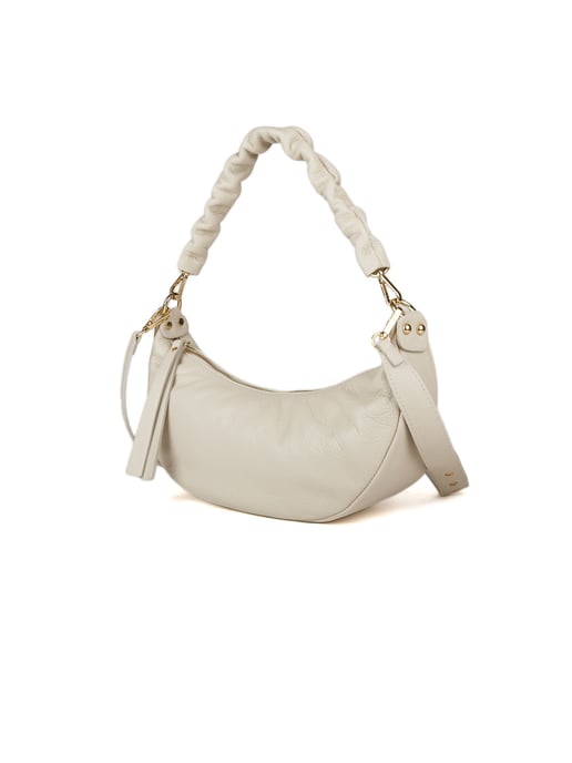 Giulia Monti Schultertasche Hellbeige - Image 2