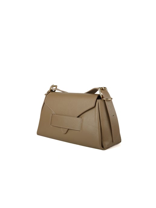 Giulia Monti Schultertasche Hellgrau - Image 2
