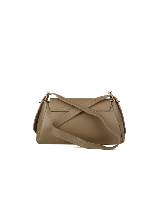 Giulia Monti Schultertasche Hellgrau - Image 3