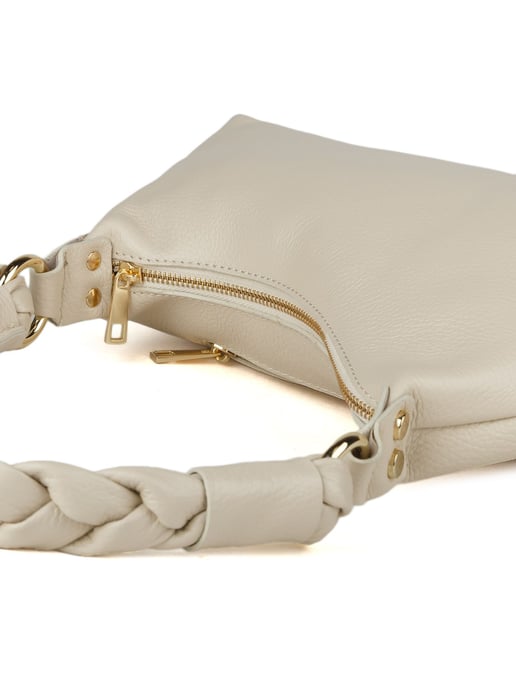 Giulia Monti Schultertasche Hellbeige - Image 4