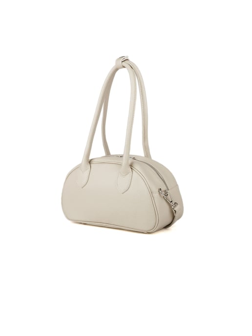 Giulia Monti Schultertasche Hellbeige - Image 2