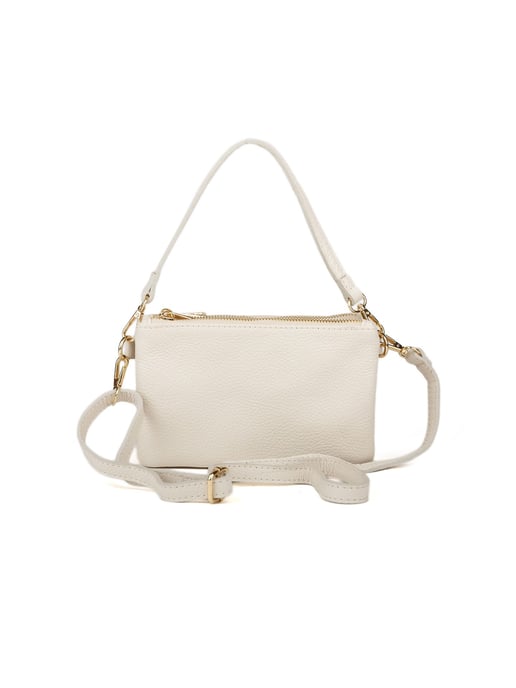 Giulia Monti Schultertasche Hellbeige - Image 3