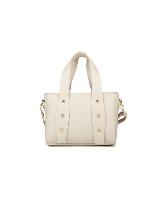 Giulia Monti Schultertasche Hellbeige - Image 1