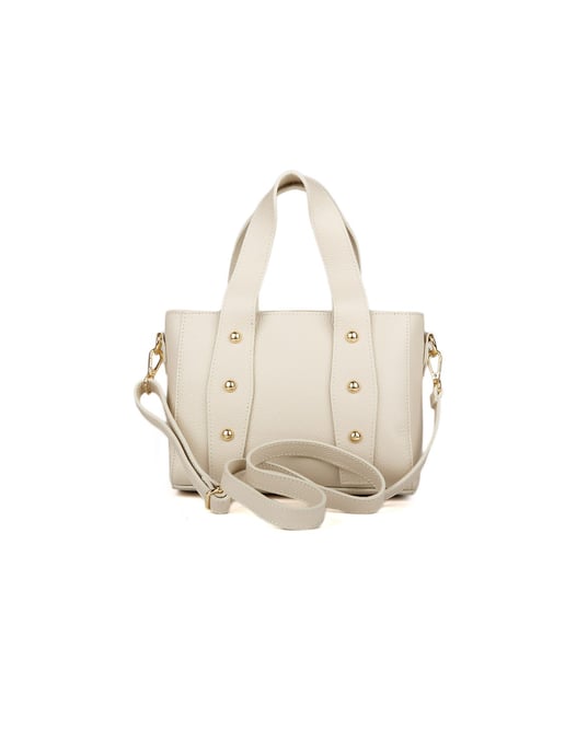 Giulia Monti Schultertasche Hellbeige - Image 3