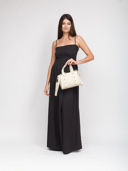 Giulia Monti Schultertasche Hellbeige - Image 5