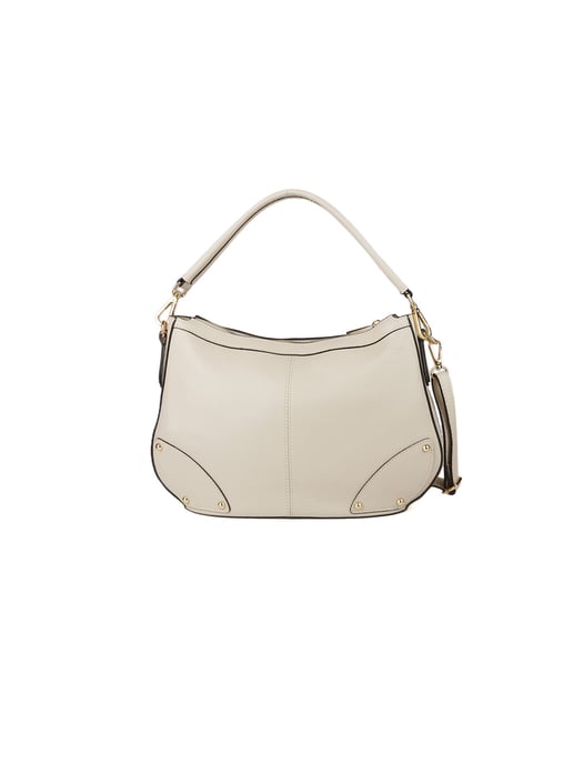 Giulia Monti Schultertasche Hellbeige - Image 1