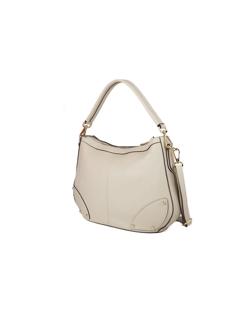 Giulia Monti Schultertasche Hellbeige - Image 2