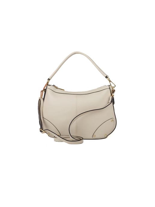 Giulia Monti Schultertasche Hellbeige - Image 3
