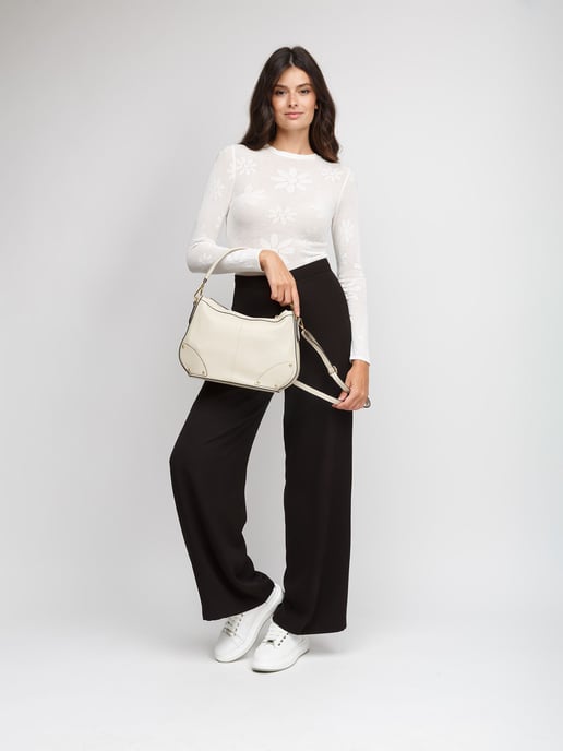 Giulia Monti Schultertasche Hellbeige - Image 5