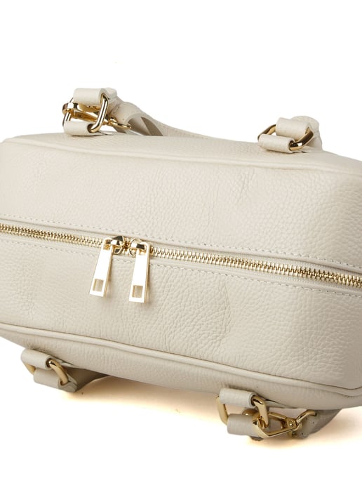 Giulia Monti Schultertasche Hellbeige - Image 4