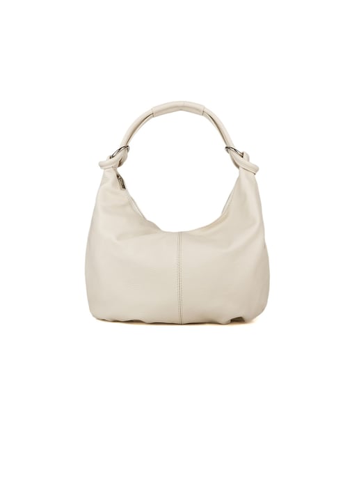 Giulia Monti Schultertasche Hellbeige - Image 1
