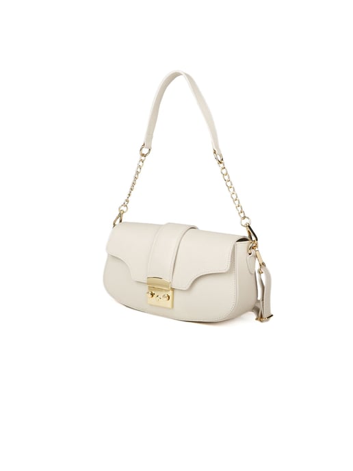 Giulia Monti Schultertasche Hellbeige - Image 2