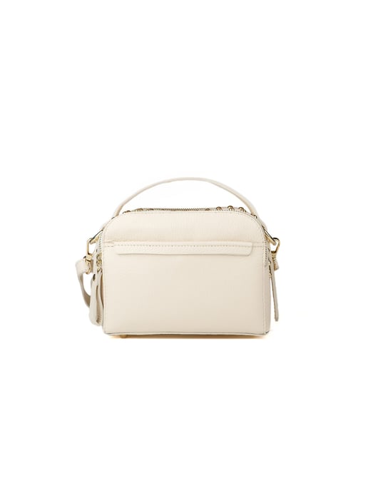 Giulia Monti Schultertasche Hellbeige - Image 1