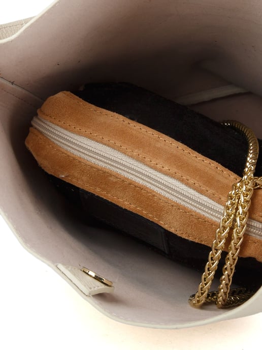 Giulia Monti Umhängetasche Hellbeige - Image 4