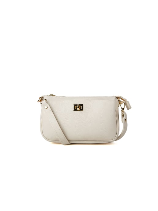 Giulia Monti Schultertasche Helles Beige - Image 1