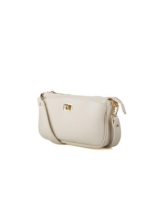 Giulia Monti Schultertasche Helles Beige - Image 2