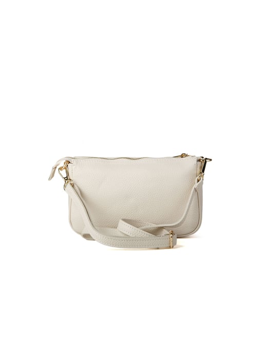Giulia Monti Schultertasche Helles Beige - Image 3