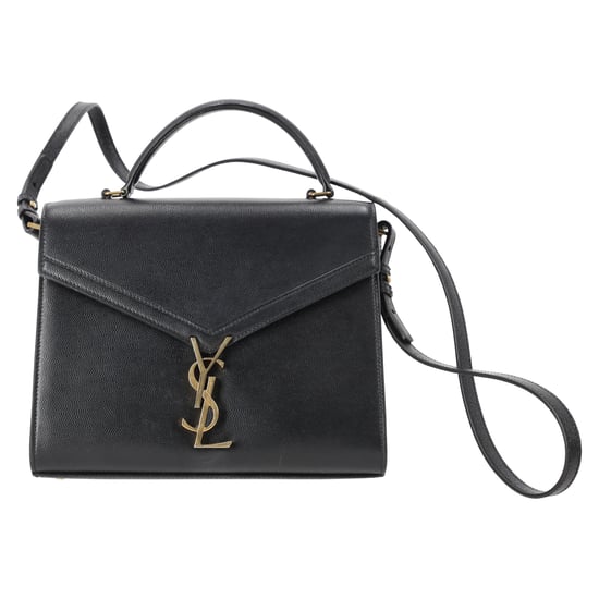 Saint Laurent Cassandra Medium Henkeltasche aus schwarzem Leder - Image 1