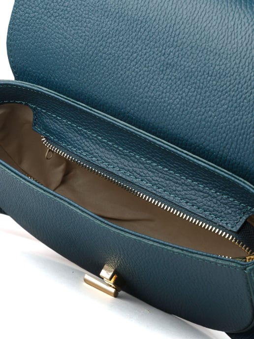 Giulia Monti Schultertasche Dunkel Türkis - Image 4