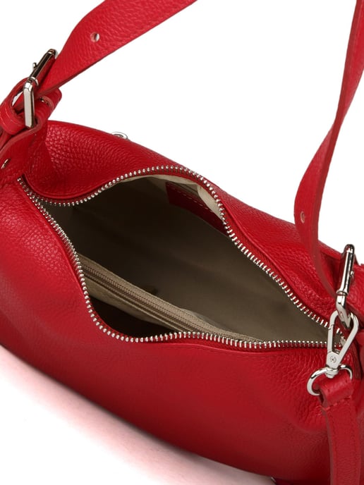 Giulia Monti Schultertasche Dunkelrot - Image 4