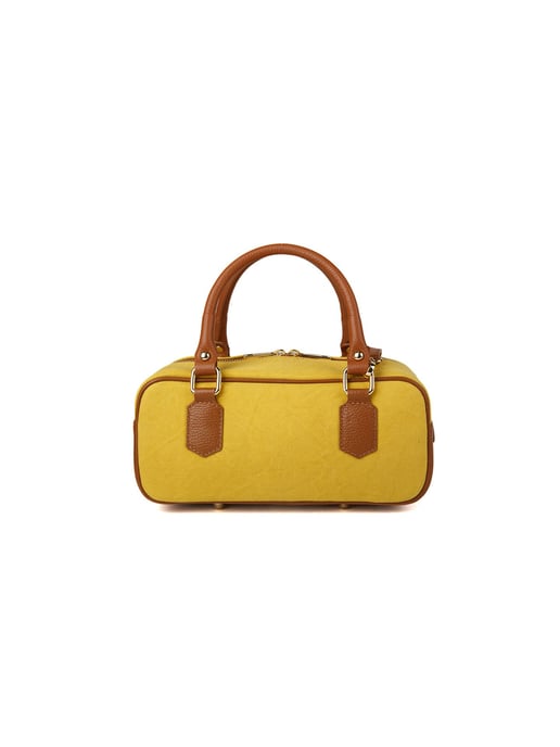 Giulia Monti Schultertasche Gelb Goldbraun - Image 1