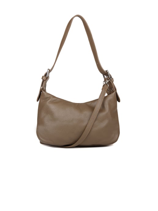 Giulia Monti Schultertasche Taupe - Image 1