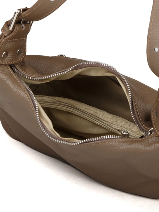 Giulia Monti Schultertasche Taupe - Image 4