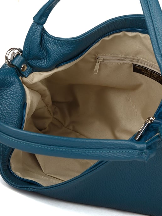 Giulia Monti Schultertasche Dunkelblaugrün - Image 4