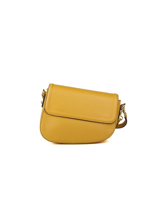 Giulia Monti Schultertasche Senfgelb - Image 1