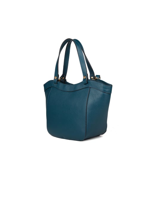 Giulia Monti Schultertasche Dunkelblaugrün - Image 2