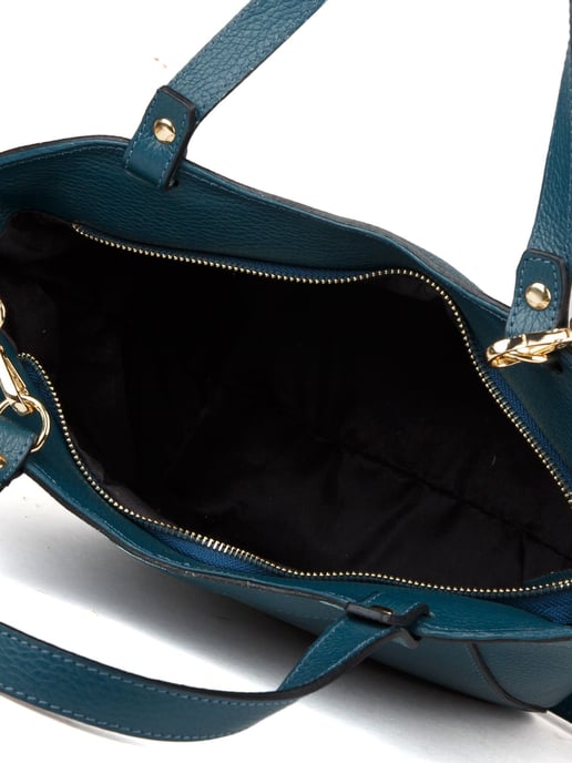 Giulia Monti Schultertasche Dunkelblaugrün - Image 4