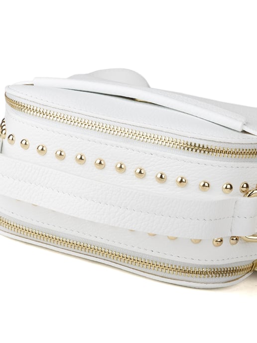 Giulia Monti Schultertasche Weiß - Image 4